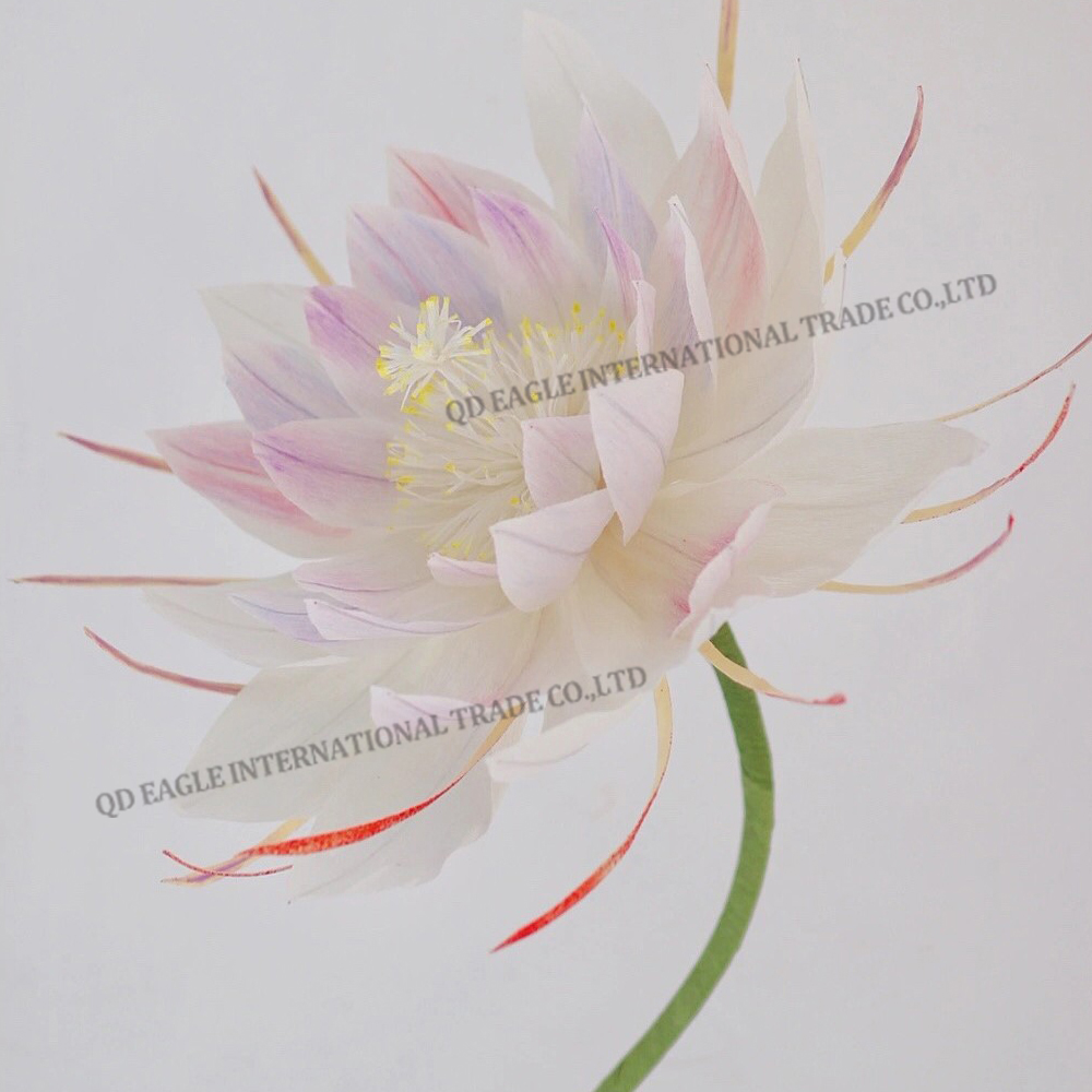 Customized color/size/material giant flower artificial giant paper Epiphyllum for any events decoration