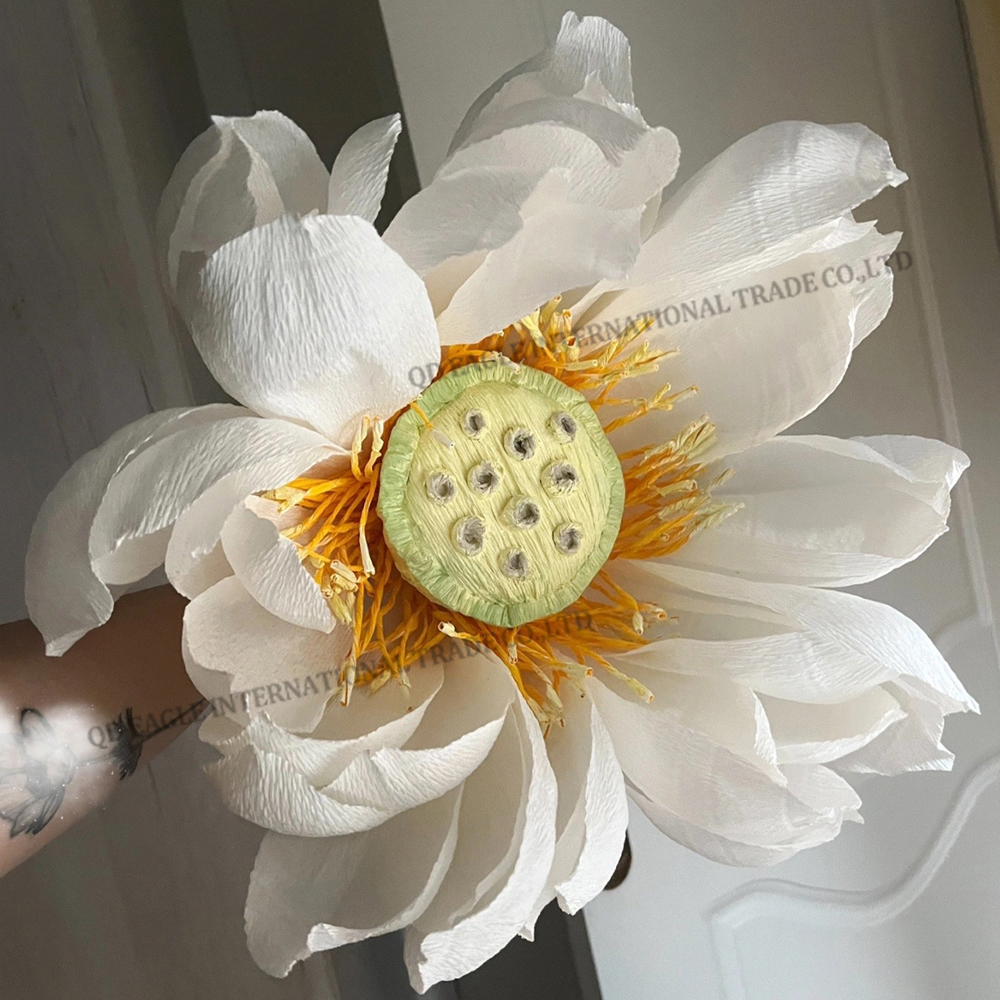 Giant Lotus Flowers Big Size Paper Lutos Handma...