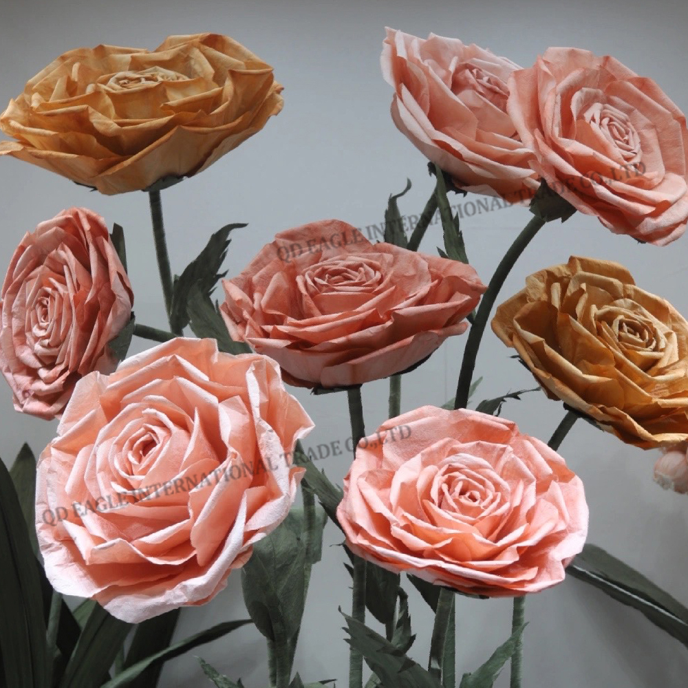 Handmade paper rose giant Flower