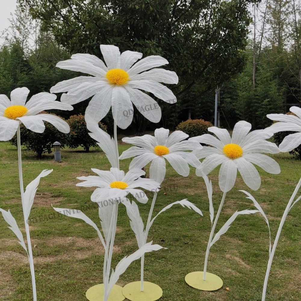 Handmade large size organza daisy flower