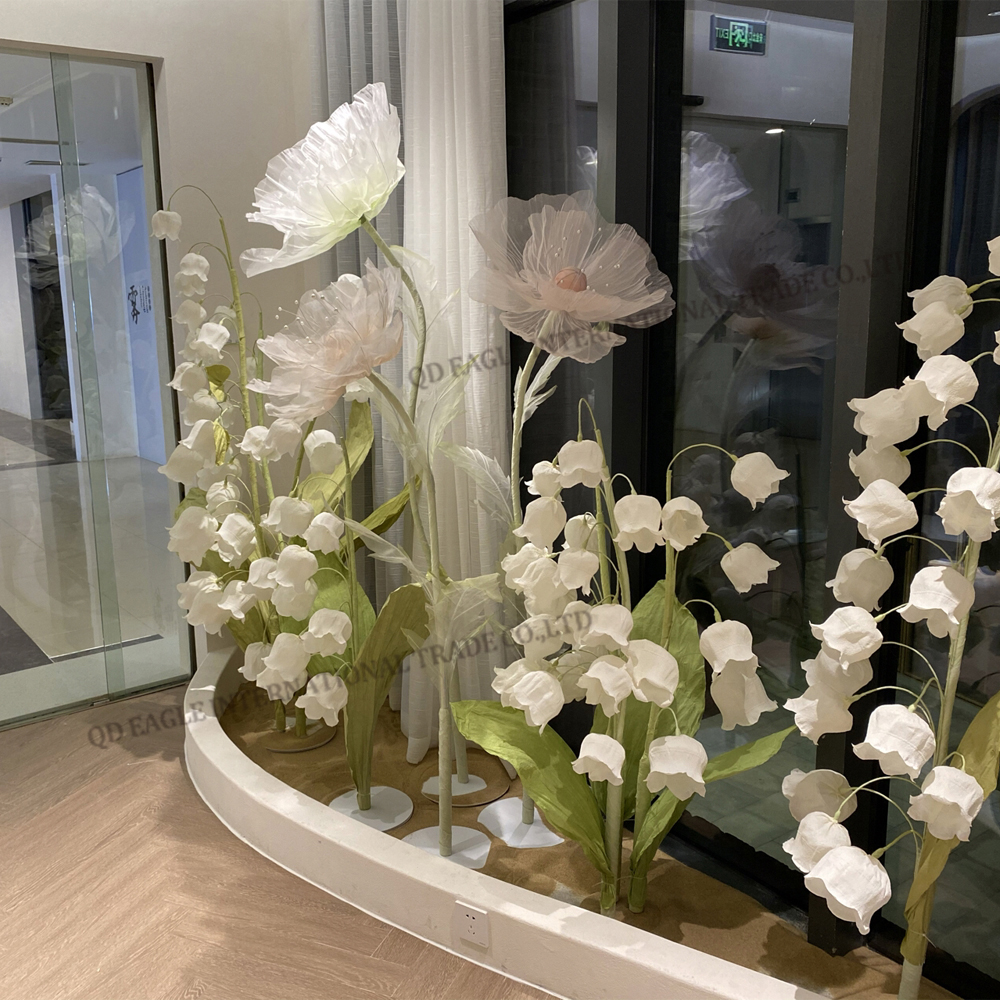 Handmade paper art Lily of the valley simulation giant flowers
