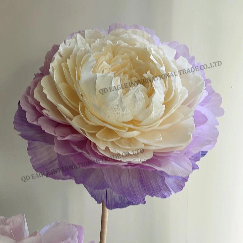 Party Event Stage Decor Large Artificial Flowers Giant Paper Peony Flower For Wedding Decoration.