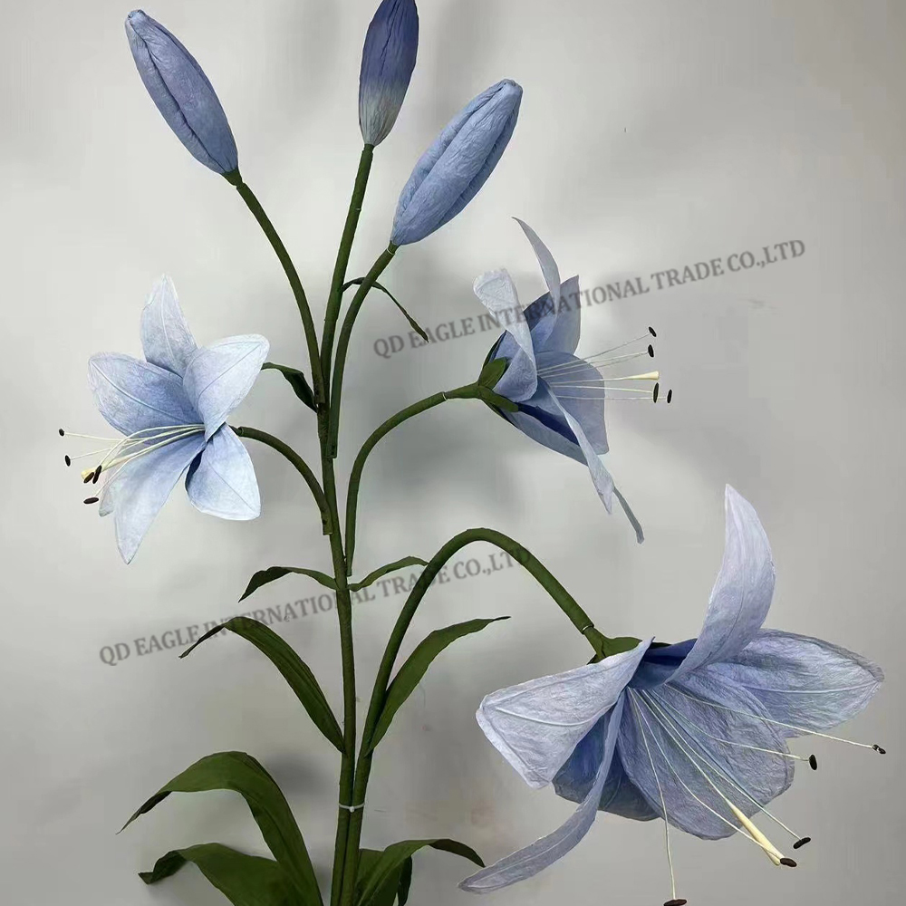 Artificial giant paper material lily flower