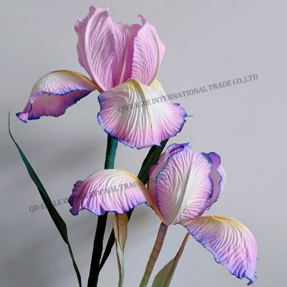 Hot selling paper iris handmade giant flowers
