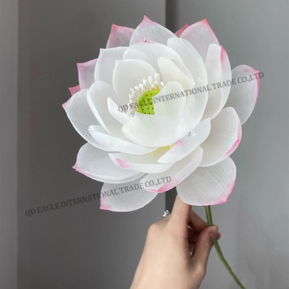 Handmade giant crepe paper lotus flower
