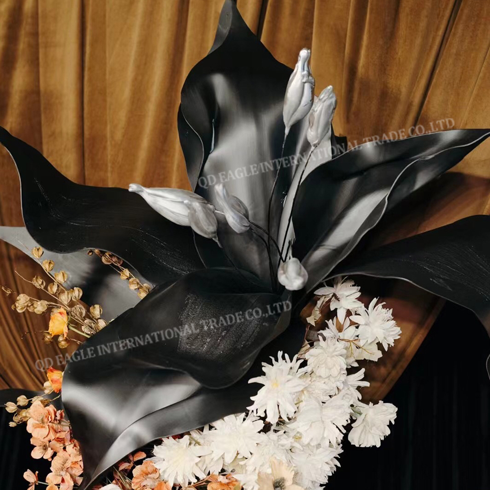 Handmade black EVA foam giant big lily flower