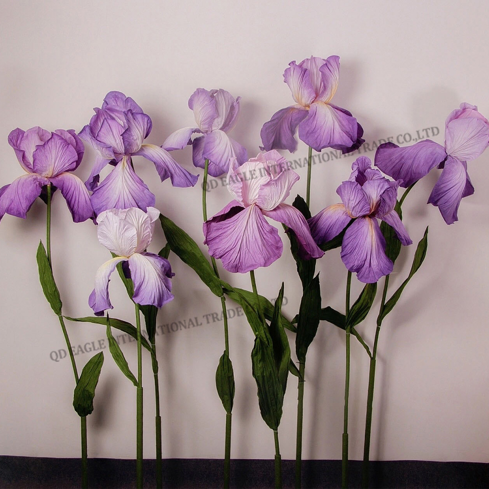 Paper large iris gradient purple paper giant fl...