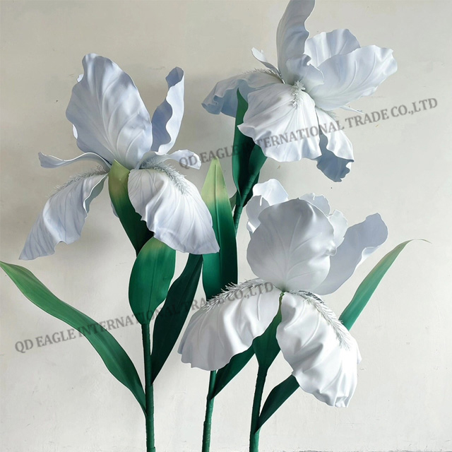 Elegant artificial giant iris flower