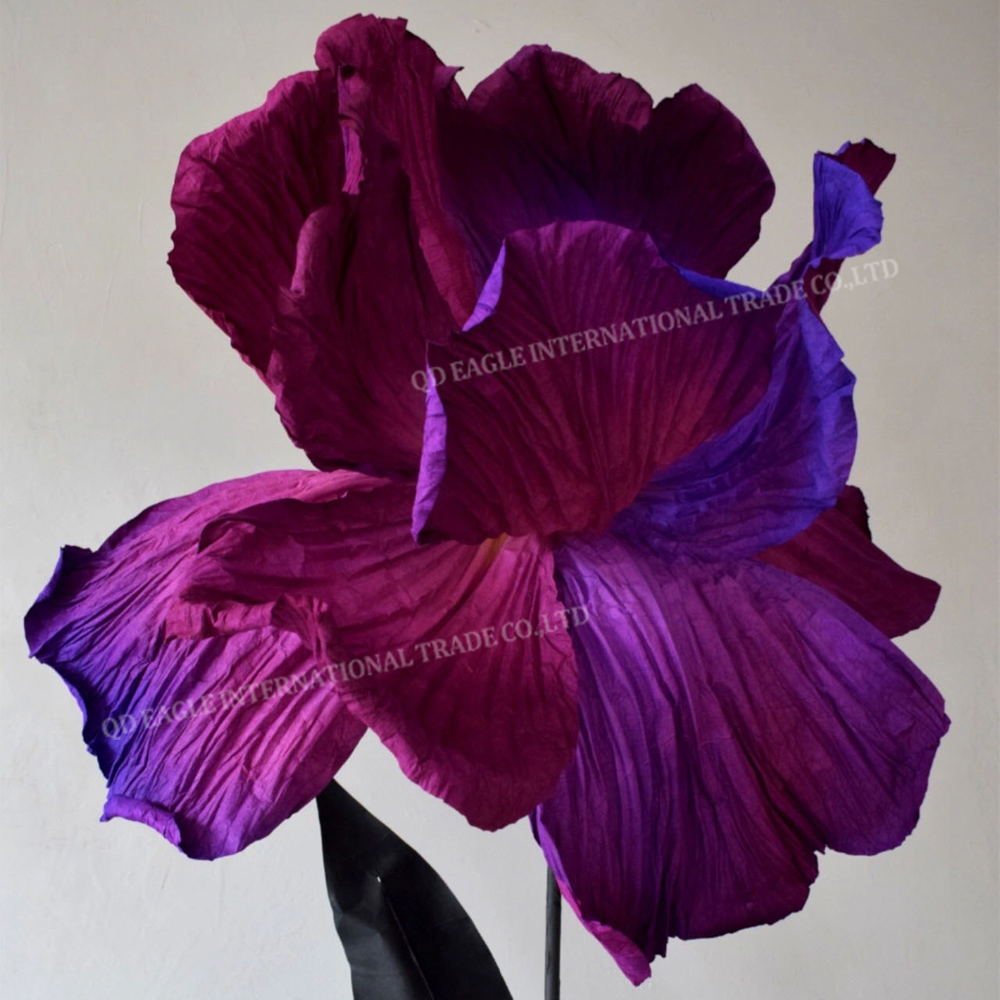 Luxury gradient paper iris artificial giant flo...