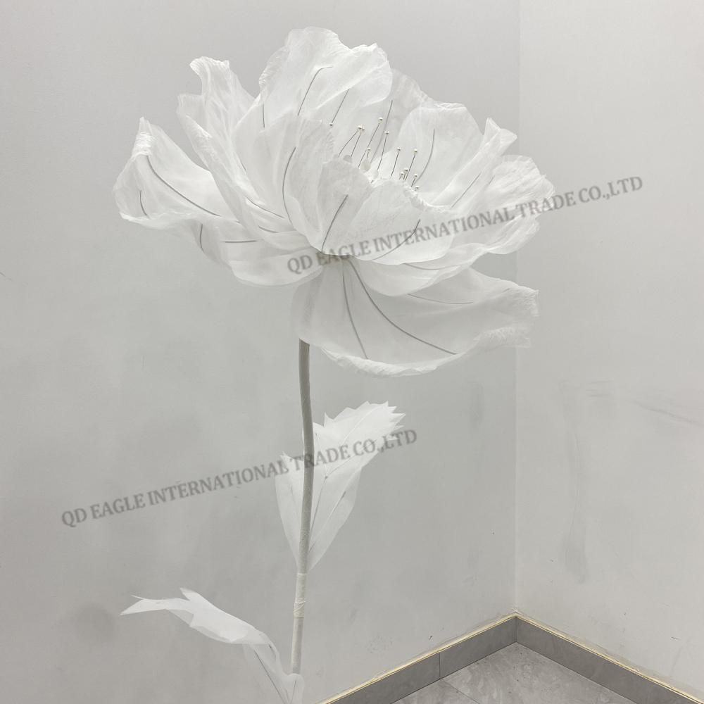 Ourdoor wedding event decoration giant silk poppy flower