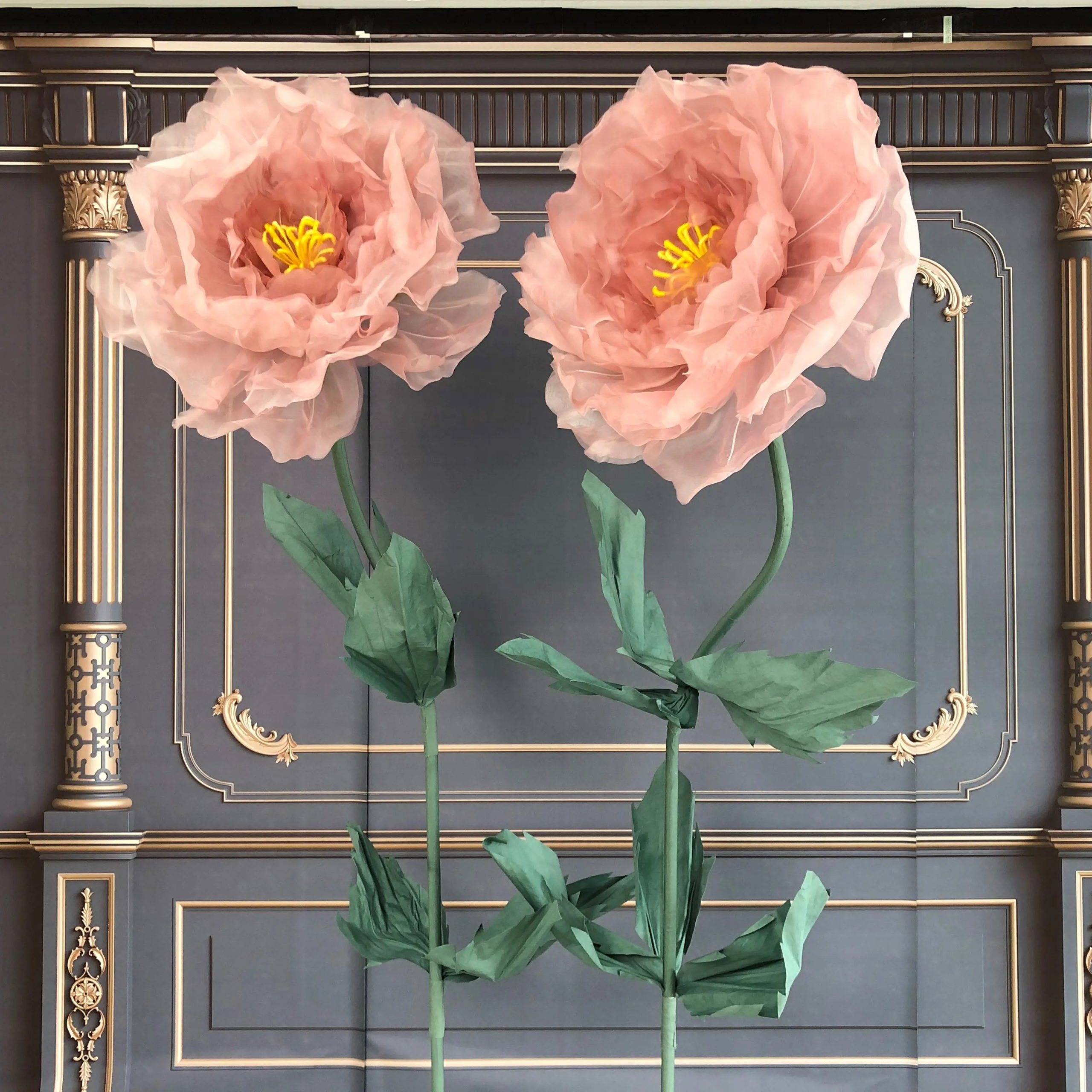 Handmade silk peony giant flower