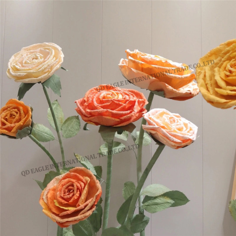 Customized color/size/shape giant Paper Rose gi...