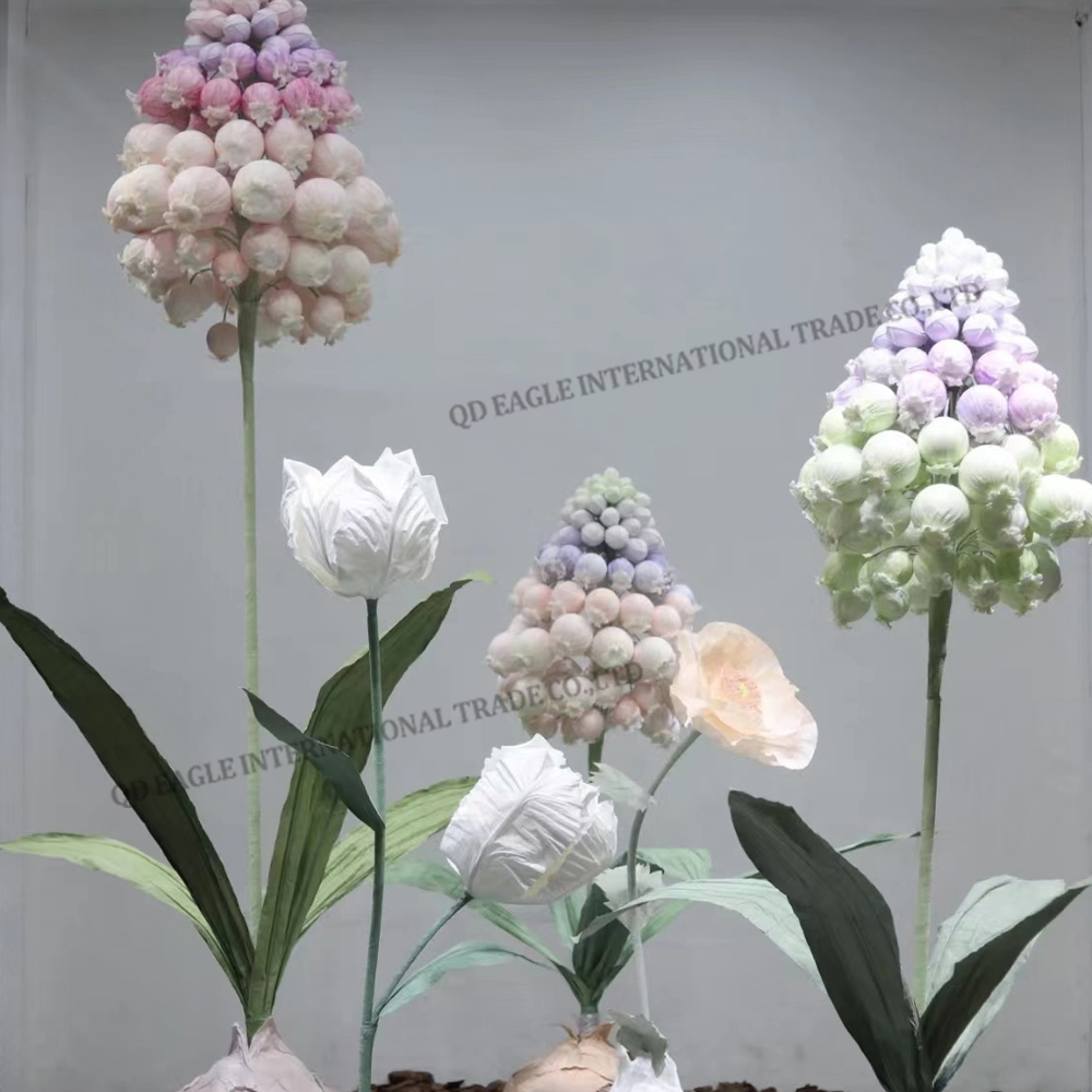 Gradient paper hyacinth free standing paper gia...